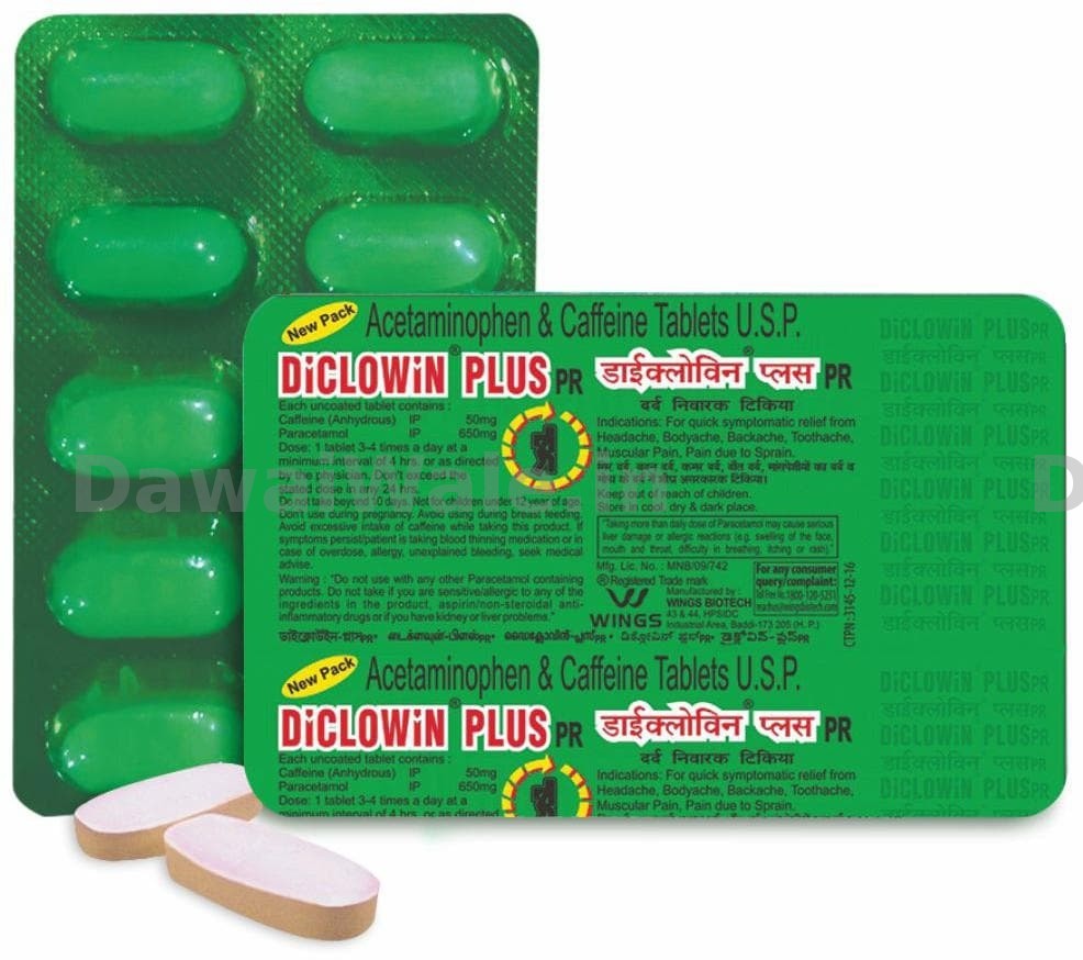 Diclowin plus strip of 10 Tab